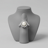Anillo de Plata y Perla Blanca | luana