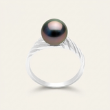 Anillo de oro blanco y perlas de Tahití | Meliá
