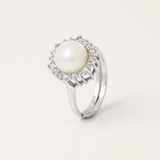 Anillo con Perla Cultivada Blanca | felicia