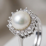 Anillo con Perla Cultivada Blanca | felicia
