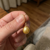 Pendientes - Perlas Cultivadas de Agua Dulce - Pera Diámetro 9-10 mm Oro - Joyería Mujer - Oro Amarillo