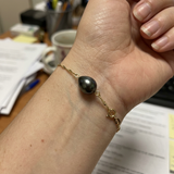 Pulsera de Perlas de Oro Amarillo | ashley