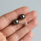 Pendientes - Perlas Cultivadas de Tahití - Oro Blanco