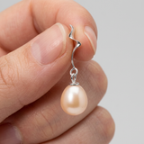 Pendientes - Perlas Cultivadas de Agua Dulce - Diámetro 8-9 mm Rosa