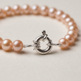 Pulsera de Cuentas Redondas Cutlure 6-7 mm Rosa Natural-