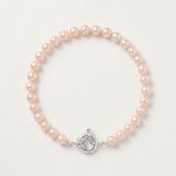 Pulsera de Cuentas Redondas Cutlure 6-7 mm Rosa Natural-