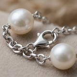 Pulsera de Perlas Cutlure - Diámetro 9-10 mm Blanco