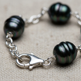 Pulsera- Perlas Cultivadas de Tahití- Diámetro 9-10 mm- Joyería para Mujer