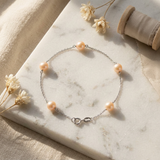 Pulsera de Perlas Cutlure Redondas 6-7 mm Rosa
