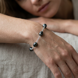 Pulsera- Perlas Cultivadas de Tahití- Diámetro 9-10 mm- Joyería para Mujer