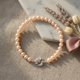 Pulsera de Cuentas Redondas Cutlure 6-7 mm Rosa Natural-