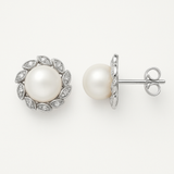 Pendientes - Perlas cultivadas de agua dulce blancas Corolle - Joyería para mujer - Plata de ley 925