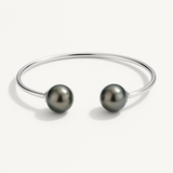 Pulsera Toi &amp; Moi - Perla Cultivada de Tahití - Círculo 10-11 mm - Plata de Ley 925
