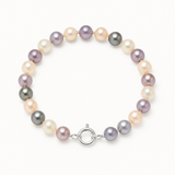 Pulsera de Perlas Corte Redonda 6-7 mm Multicolor