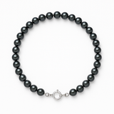 Pulsera de Perlas Cultivadas Redondas 4-5 mm Negras Tahití - Joyería Mujer
