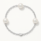 Pulsera de Perlas Cutlure - Diámetro 9-10 mm Blanco