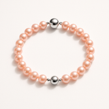 Pulsera de la Suerte - Perla de Agua Dulce - Redonda 5-6 mm Rosa