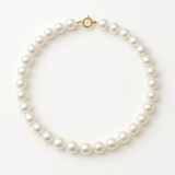 Collar- Perlas Cultivadas de Agua Dulce- Diámetro 8-9 mm Blanco- Joyería Mujer- Oro Blanco