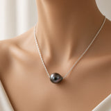 Collar de Perlas de Tahití Oro Blanco | ashley