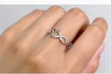 Anillo ajustable motivo “INFINITE”