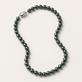 Collar largo- Perla Cultivada- Barroca 7-8 mm Negra Tahití