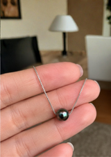 Collar de perlas de Tahití en oro blanco | ursulina